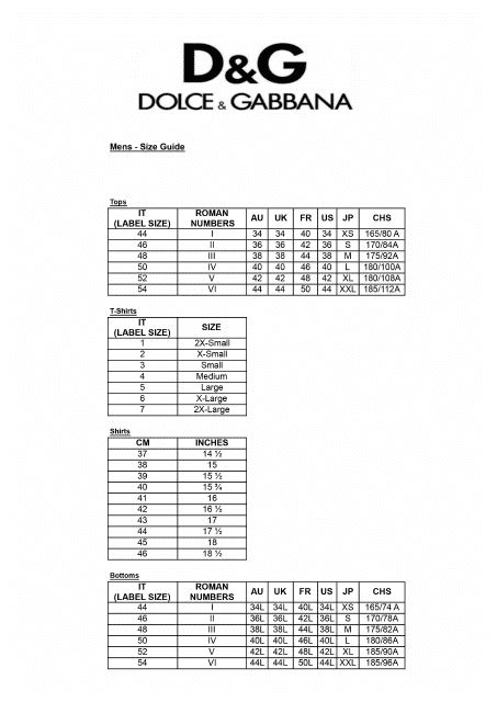 dolce gabbana size 18|dolce and gabbana size guide.